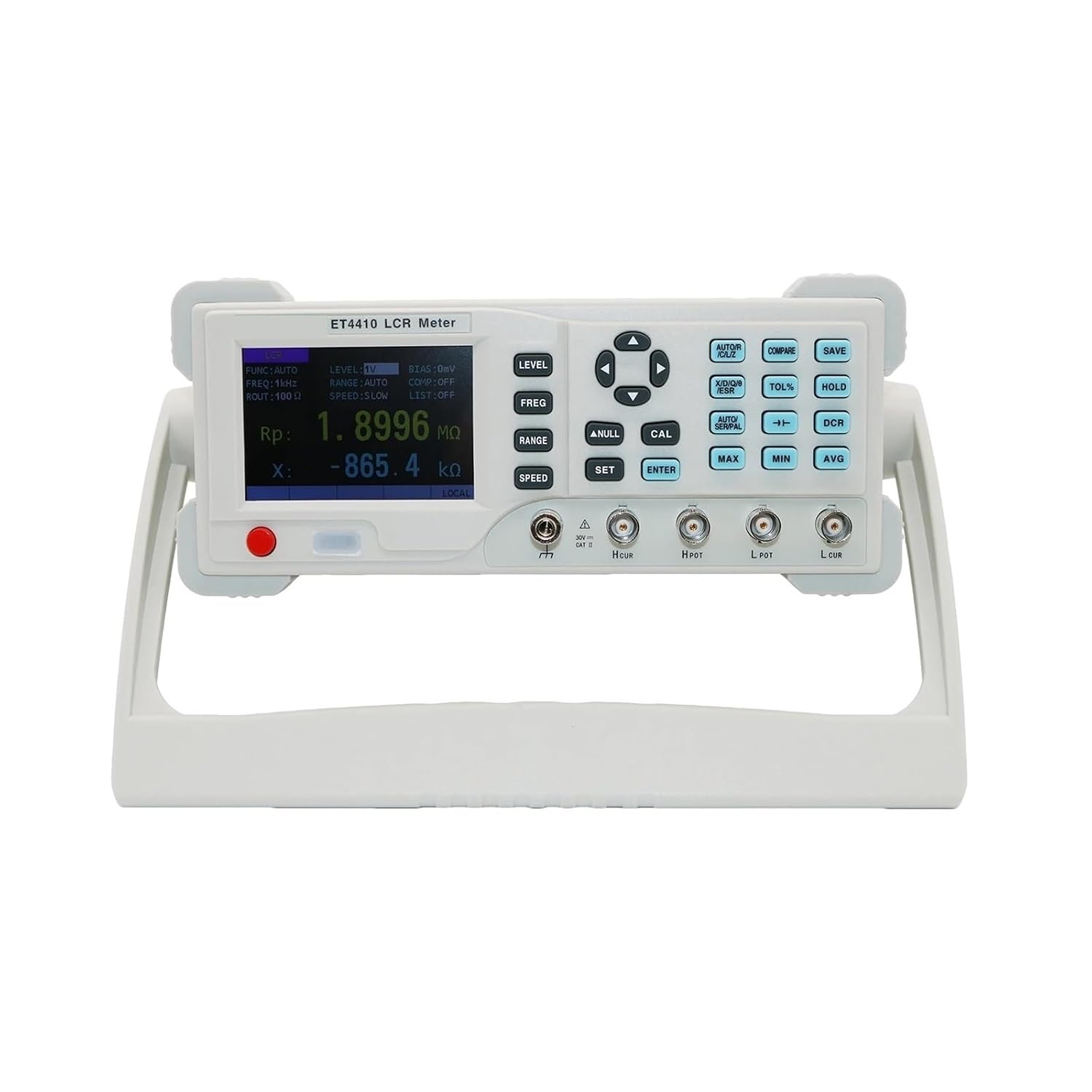 ET4401 ET4410 LCR Benchtop Digital Brid Tester Desktop LCR Meter Capacitance Resistance Impedance Inductance Measure Meter(ET4401)