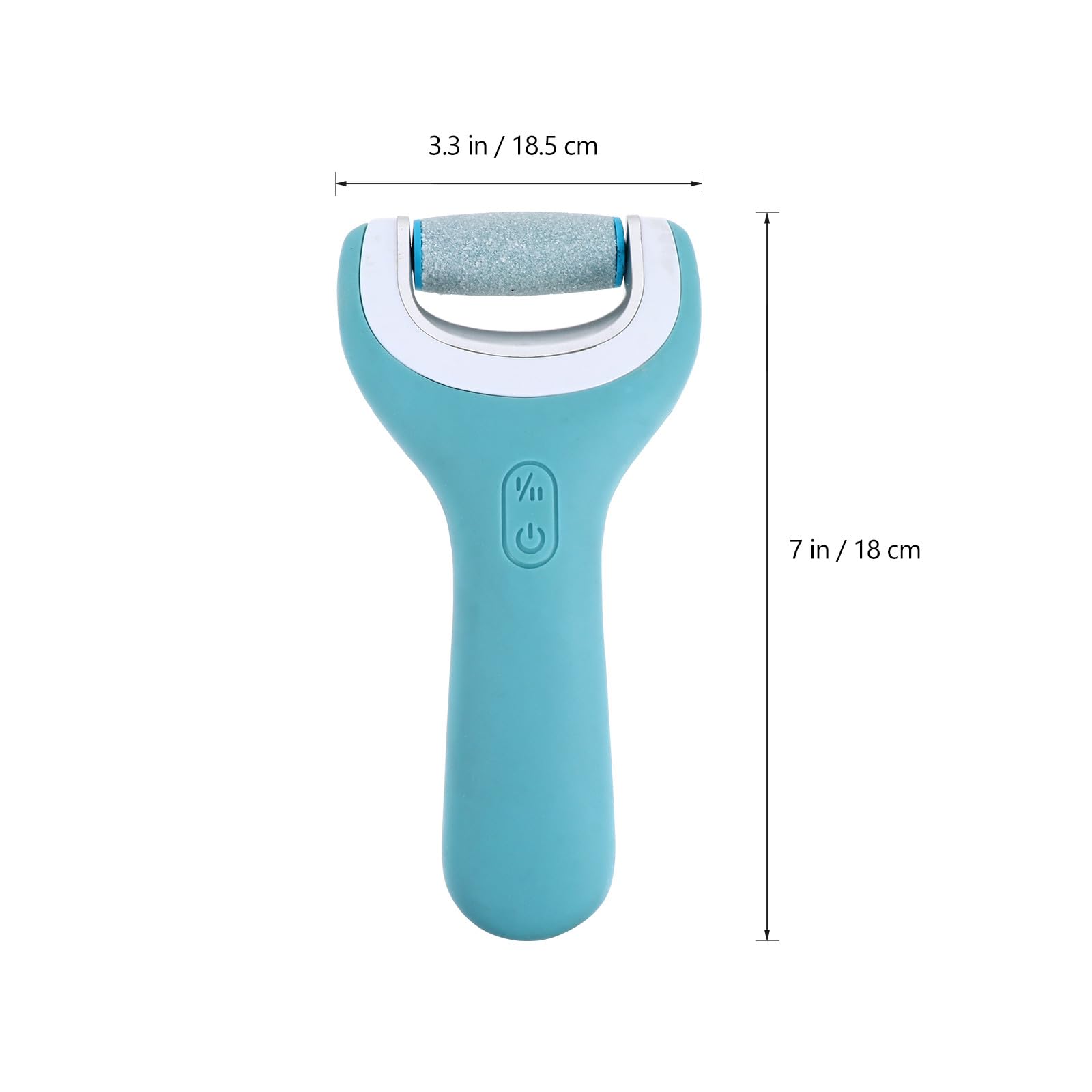 Dispositivo Elettrico per Pedicure Ricaricabile Blu | Pp e Quarzo, Conversione un Tasto, Portatile, Ricarica Usb, Finitura Curata
