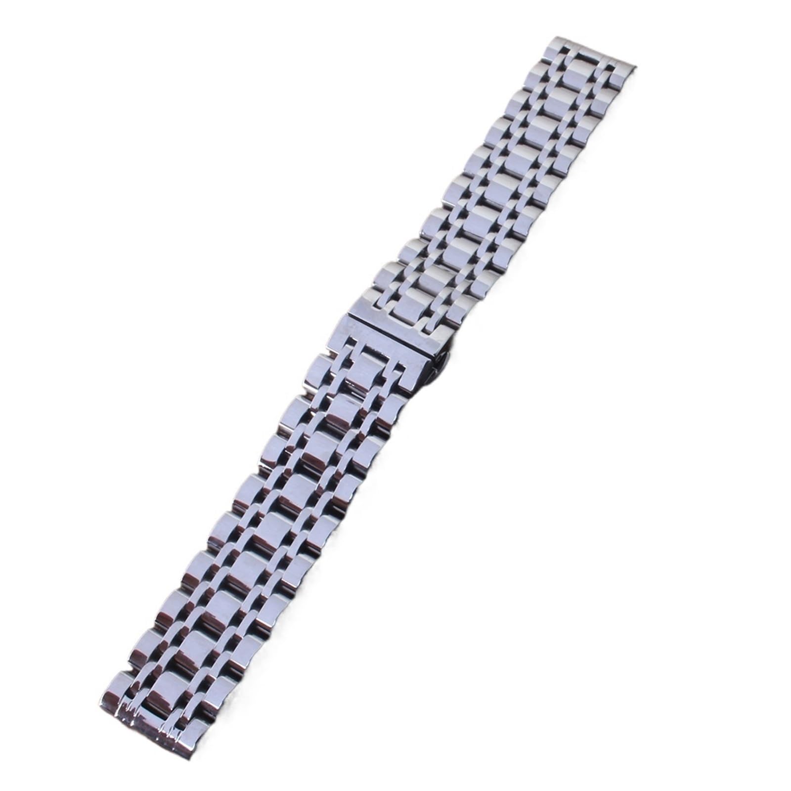 Cong Yi 16mm 18mm 19mm 20mm 21mm 22mm 23mm 24mm 25mm 26mm Bracelets Argent Acier Inoxydable Bracelets De Montre Bracelet Fermoir Papillon Polonais