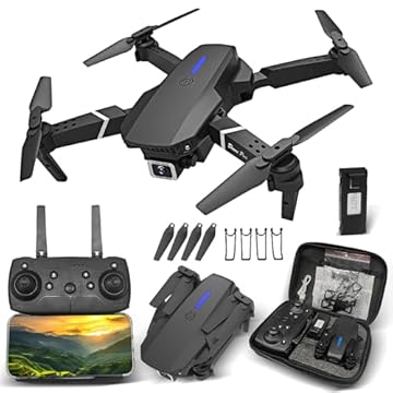E88 Drone Com Camera Drone Profissional 1080p HD 4K FPV WiFi Mini Controle Remoto DroneQuadricóptero Com Bolsa De Transporte