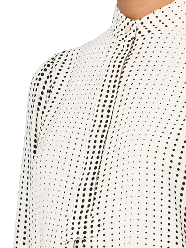 Anne Klein Women's Long Sleeve Dot Print Top3