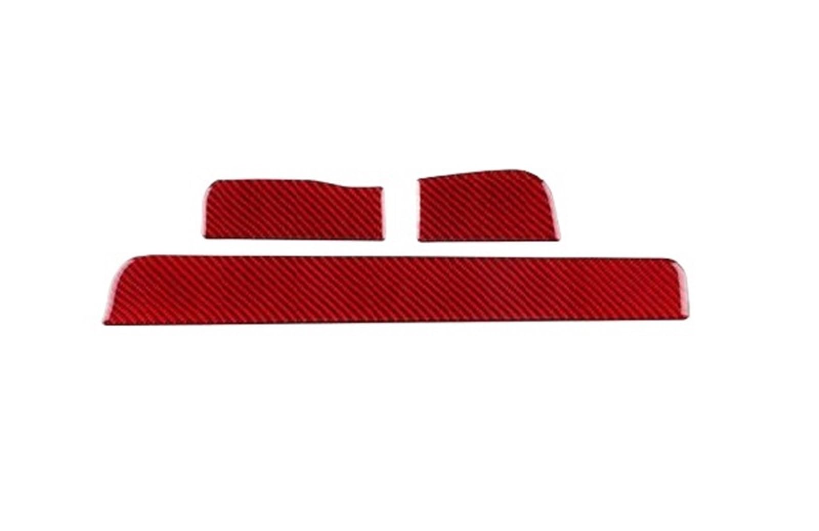 Junoos Red Lhd Car Interior Mouldings Car Dashboard Panel Strip Trim Sticker For Mercedes For Benz Slk R171 2004 2005 2006 2007 2008 2009 2010(Red Lhd)