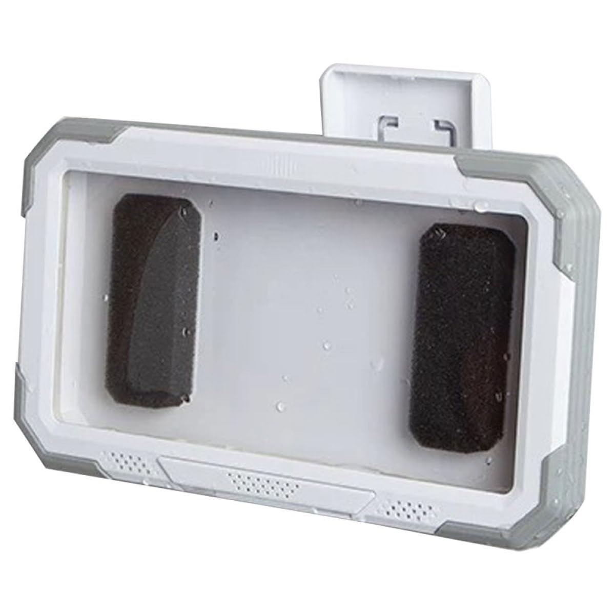 Soporte para Teléfono de Ducha de Plástico Blanco Rotación 360° para Baño, Montaje en Pared, Adecuado para Ver Contenido en Modo Horizontal o Vertical