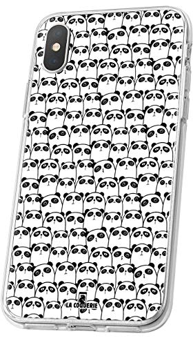 LA COQUERIE Coque Motif Pandas Wiko Slide Silicone Semi-Rigide Originale à Motif. Etui de protéction pour téléphone