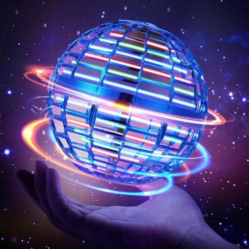 Hoofun Flying Magica Hover Ball con luz RGB (Azul)