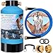H&G lifestyles Portable Water Softener for RV 16,000 Grains with Hose, 3/4" Brass Fittings 2600 Gallons Softens Hard Water Filtration System for Car Washing Pressure Washing