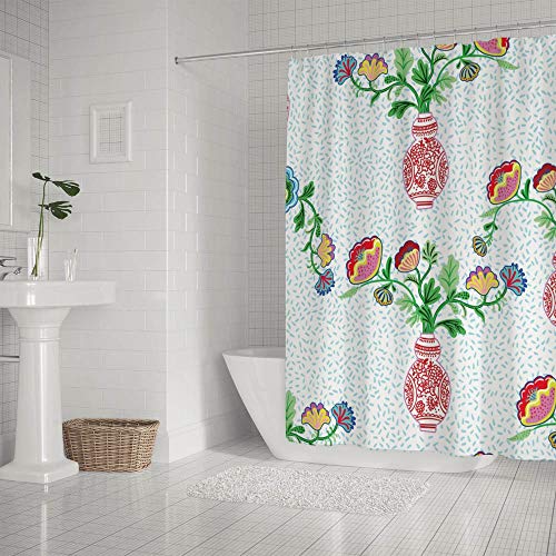 Rideau de douche CHEHONG en polyester vintage 66x72cm - 3