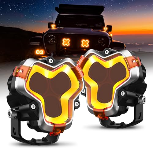 Amazon | NOVSIGHT HALOシリーズ 3インチ LED ポッドライト、スポット