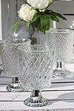 dekoratives Landhausstil - Shabby Chic Glas-Windlicht