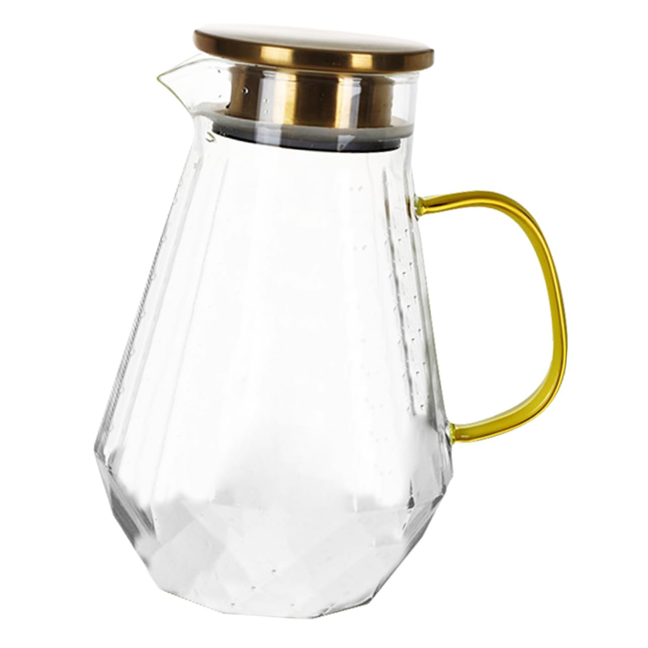 OUNONA Brocca in Vetro per Bevande Fredde Decorativa Cucina Ampia Capacità per Acqua Tè Freddo e Succhi di Frutta Robusto e Durevole