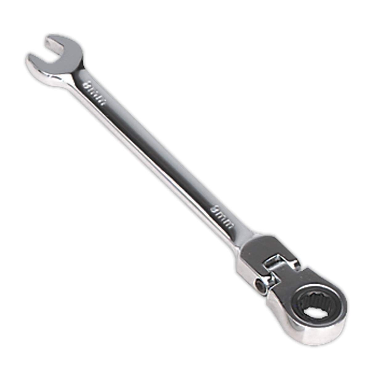 Sealey WallDrive Flexi-Head Ratchet Combination Spanner 8mm Ratchet Spanner