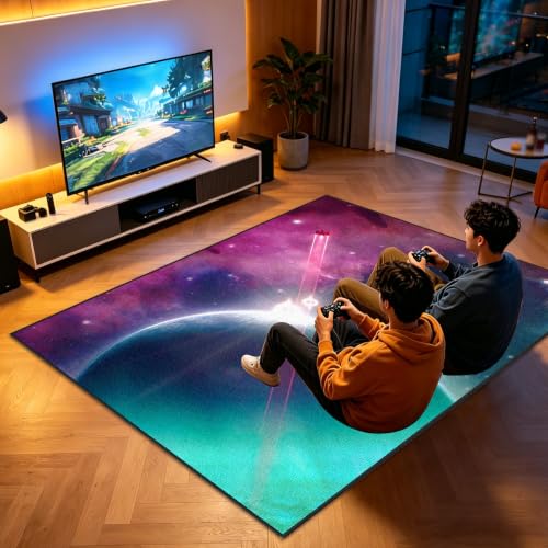 Tapis de jeu pour chambre de garçon antidérapant gaming 60x90 cm