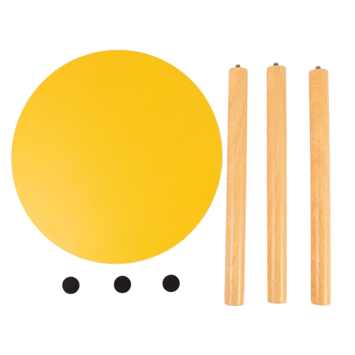Table Basse Ronde Bois Stable pour Gagner de l'Espace