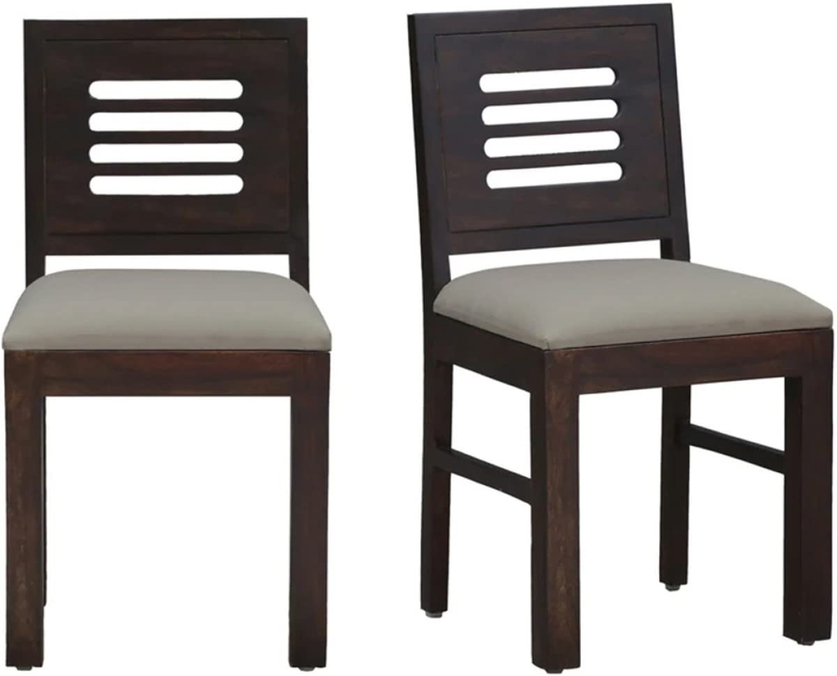 WaldWood Solid Sheesham Wood 2 Dining Chair Set for Dining Room, Study