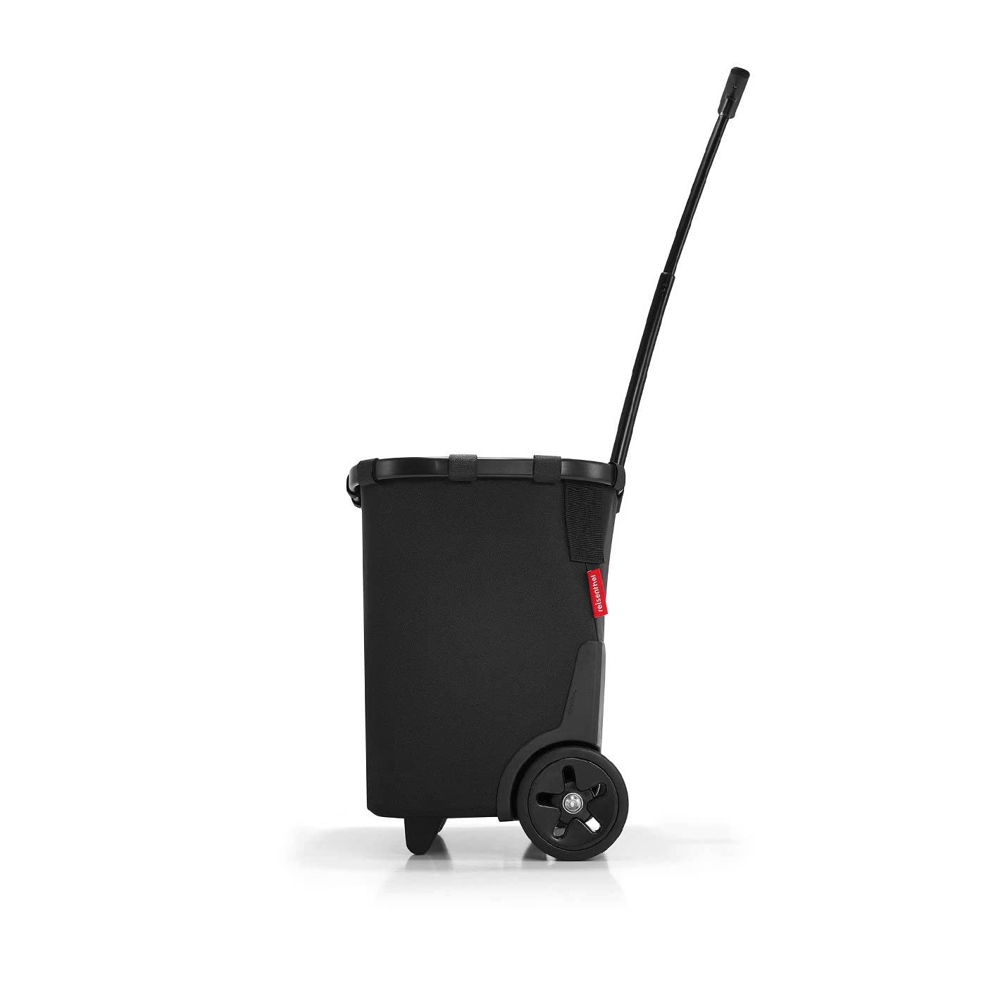 reisenthel carrycruiser in Schwarz – Tragbarer Einkaufstrolley mit stabilem Aluminiumrahmen, Schultergurt und herausnehmbarer Netz-Innentasche – Aus wasserabweisendem Material