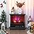 Tangkula 27 Inches Electric Fireplace Heater, Freestanding No Assembly Fireplace Stove with Remote Control, 3-Sided View, 7 Flame Effects, Overheat Protection, CSA Certified, 6H Timer, 1400W (Black)