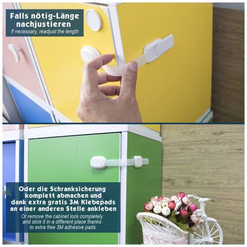 Kindersicherung für Schrank und Schubladen Hoffenbach Germany – 8x Schranksicherung zum kleben für Baby und Kind… – Bild 7