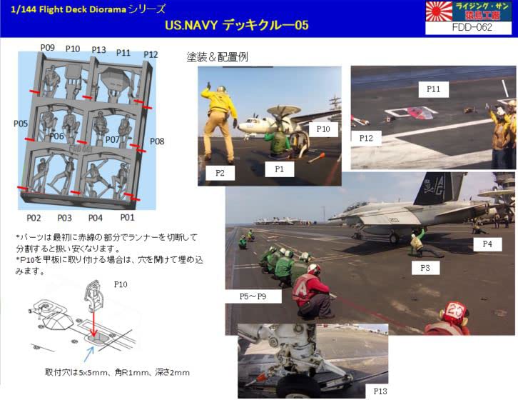 Amazon.co.jp: Flight Deck Diorama 1/144 USNAVY デッキクルー 05