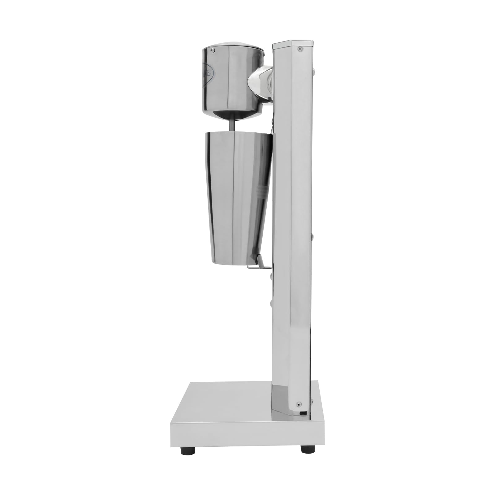 Getränkemixer, Edelstahl Eiweiß Shaker 220V Elektrisch Milchshake Maker mit Mischbecher, 650ml, 18000RPM, Kommerzielle Standmixer für Milchtee-Läden, Cafés, Restaurants
