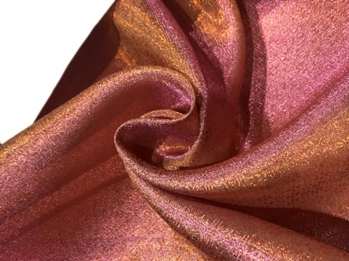 Brocart de tissu jacquard rose BRO925 largeur 111,8 cm au mètre