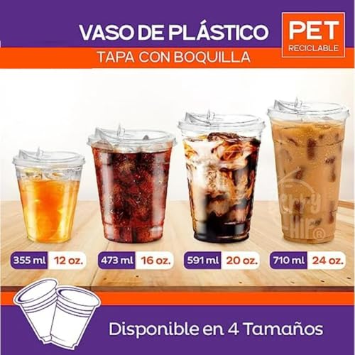 Vasos con tapa 20 Imagen adicional