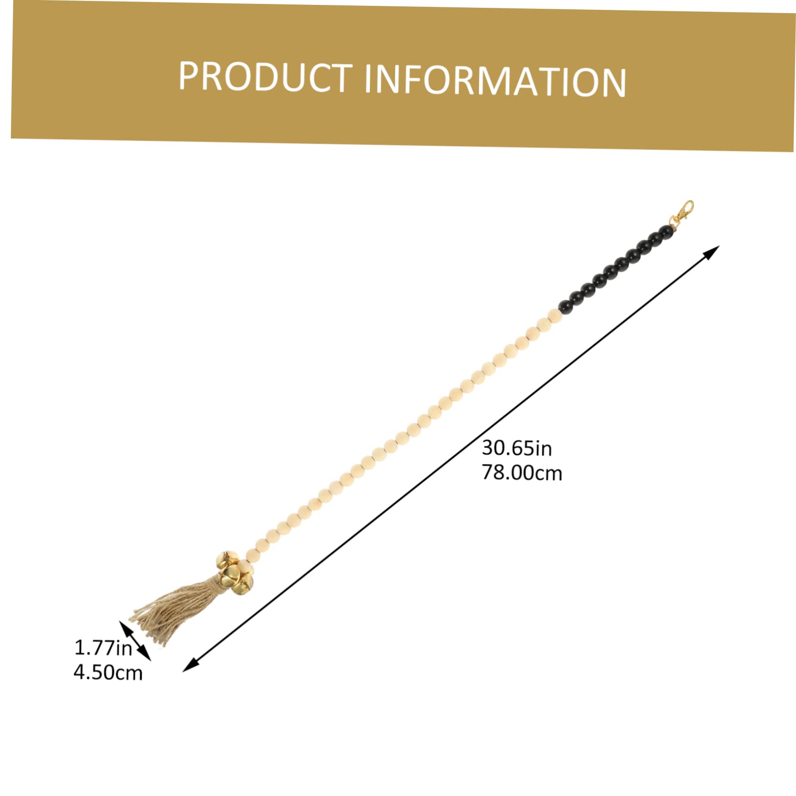 HANABASS Dog Doorbell for Dogs Pet Bell Aid Bead Woven Rope Puppy Training Tool Stylish Home Accessory