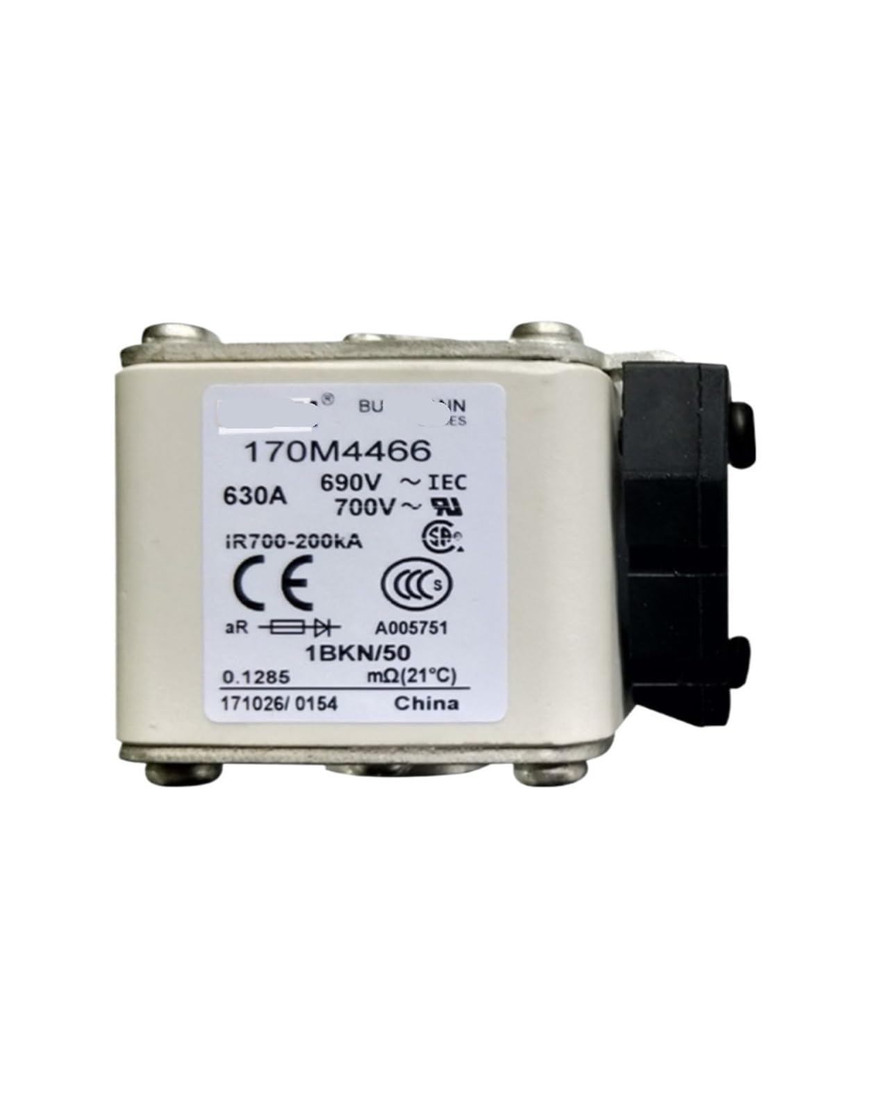 Fusible à limitation de courant rapide 170M4466 DC NISZA pour haute protection électronique