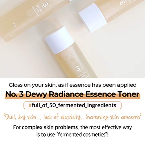 Numbuzin No.3 Super Glowing Essence Toner | Fermented Ingredients, Niacinamide, Galactomyces, Glowy Skin Radiance | Korean Skin Care For Face, 6.76 Fl.oz #TOP2