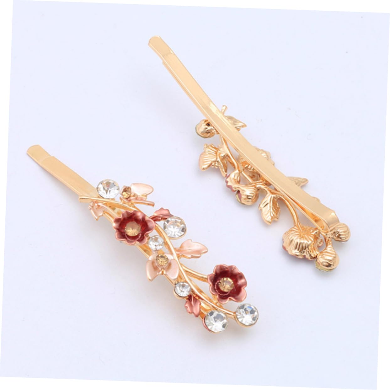 DOITOOL 18stücke Vintage Haarnadeln Mit Strass Und Blumenmotiv Dekorative Haarschmuck Für Hochzeiten Partys Und Besondere Anlässe Für Damen Und Mädchen Glänzende Details Und Einfache
