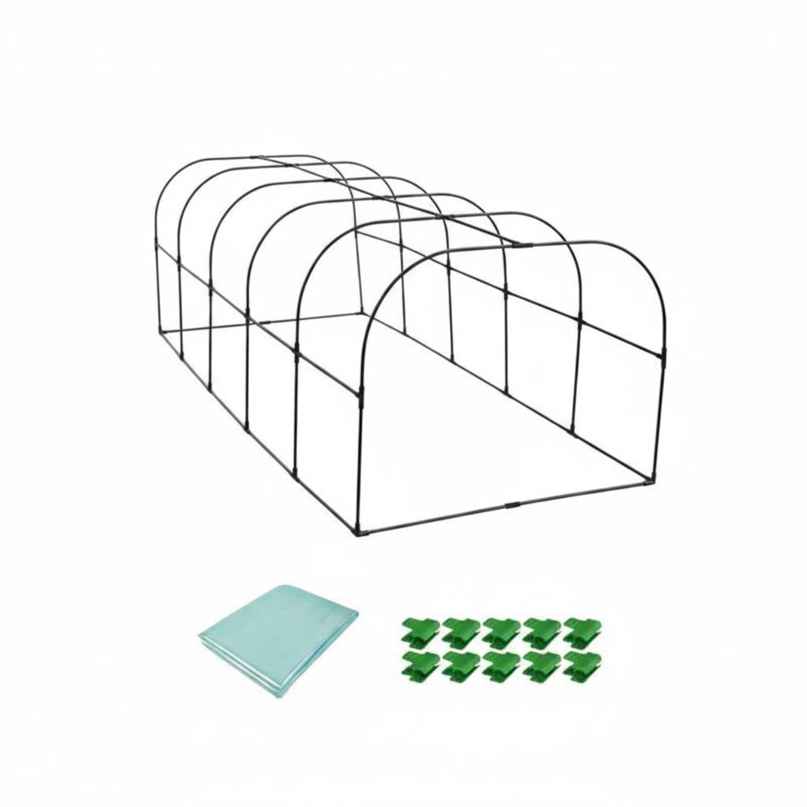predolo Serra a Tunnel da Giardino Antigelo Mantiene il Calore per Balcone, Orto , 250-80-80cm