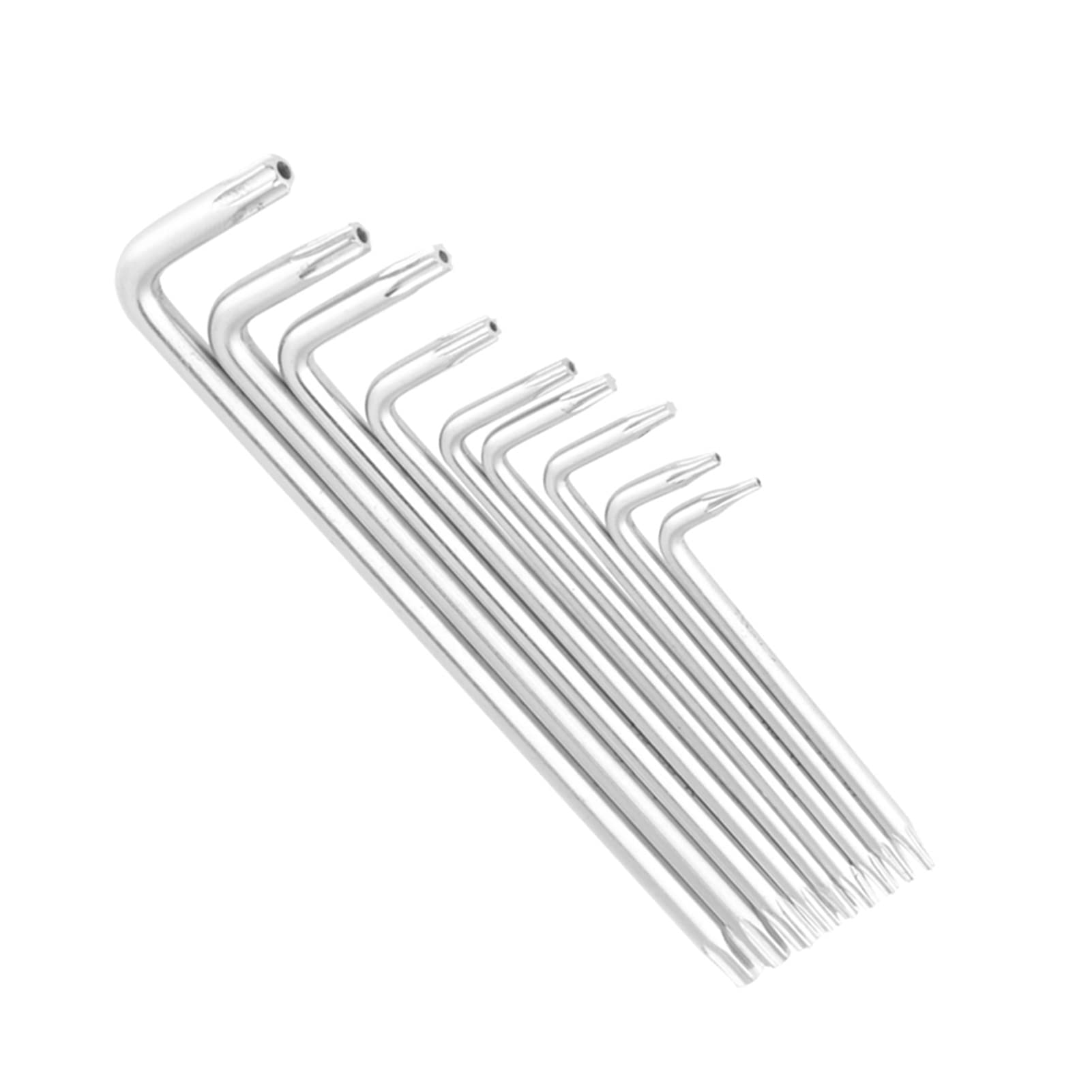 Ejoyous Set di Chiavi a Brugola Torx, 9 Pezzi, Chiave di Sicurezza a Stella a Forma di L, T6 T7 T8 T9 T10 T15 T20 T25 T27