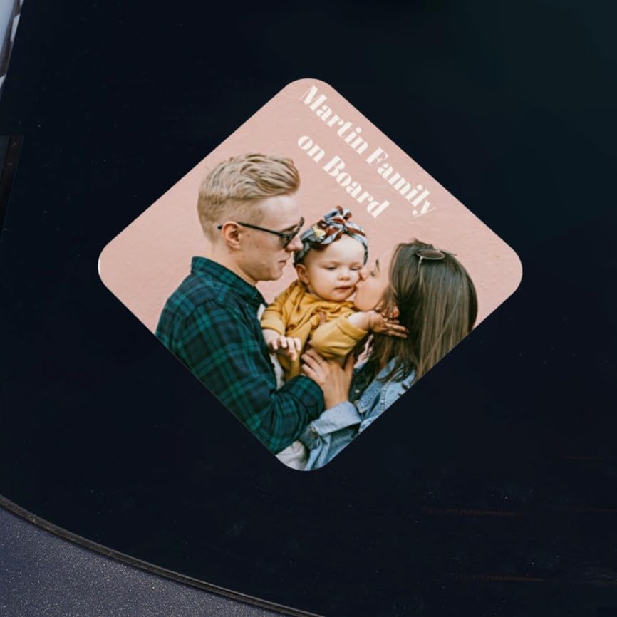 Wanapix | Custom Car Sticker | Rhombus 15x15cm | 100% Customised