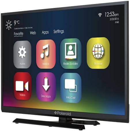 Android TV home screen with various app icons.