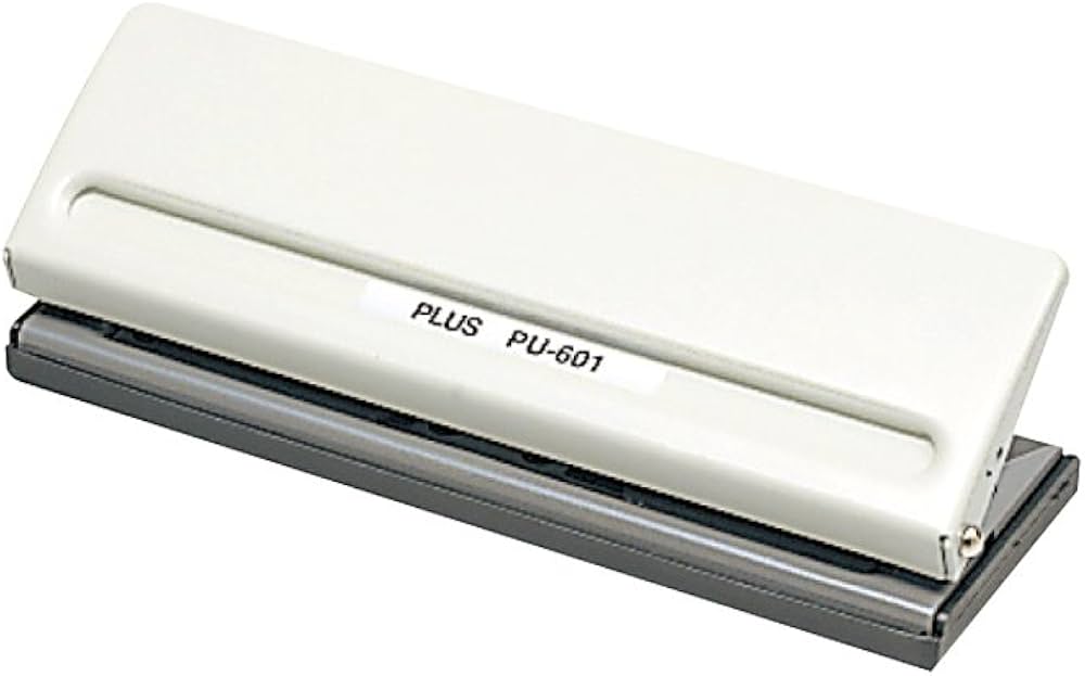 穴田さん専用 Amazon | PLUS 6穴パンチ移動式 バインダー式手帳対応 ホワイト PU-601