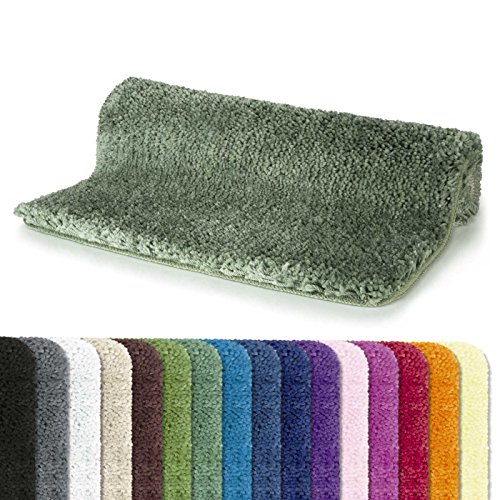 Spirella Badteppich Badematte Duschvorleger Mikrofaser Hochflor | flauschig | rutschhemmend |...