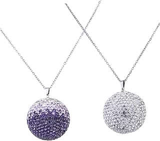 ibasenice 2 Peças Pingente De Carro Enfeite De Bola De Cristal Carro Acessórios De Suspensão De Carro De Cristal Acessórios De Carro De Cristal Enfeite De Strass Enfeite De Carro Falta