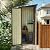 Hdstorzon 4.3x2.5FT Small Outdoor Storage Shed, Metal Garden Shed, Steel Tool Shed with Lockable Door & Sloping Roof for Backyard Storage Patio Lawn