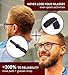 Nose Pads for Glasses Anti Slip - 0.5 mm Eye Glasses Nose Pads Non Slip - 6 Pairs Glasses Stoppers Nose Grip - Eyeglasses Nose Grips (Black Orange Strap)