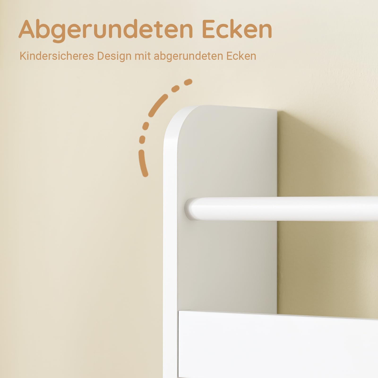 SoBuy Kinder Bücherregal Wandregal 80x118x12 cm für Kinderzimmer