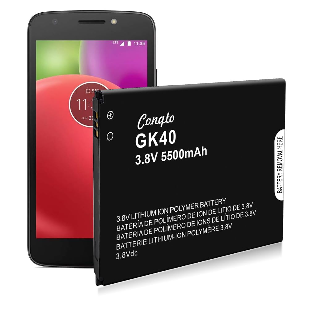 Battery for GK40,[5500mAh] High Capacity Replacement Battery Compatible with Moto E3, Moto E4, Moto G4 Play XT1607, Moto G5 XT1601,Moto E5 Play,Moto E5 Go,Moto E5 Cruise