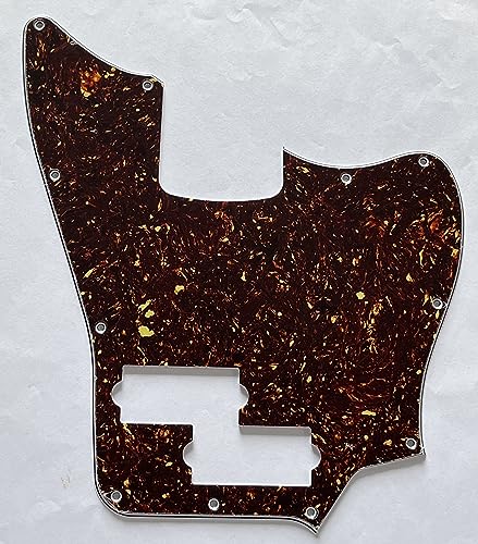 For Squier VM Jaguar Bass Style Guitar Pickguard (4 Ply Brown Tortoise)