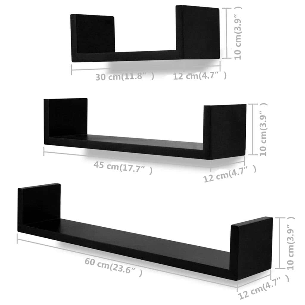 6 estantes de pared de madera MDF mate, soporte invisible para baño, dormitorio, salón, oficina, decoración y almacenamiento, versátiles