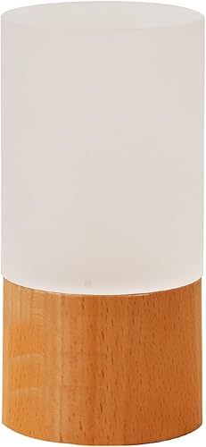 Miniatura 8 de Lámpara de mesa de madera LED pequeña, luz de noche de noche para dormitorio, iluminación LED regulable, decoración creativa para el hogar, casa
