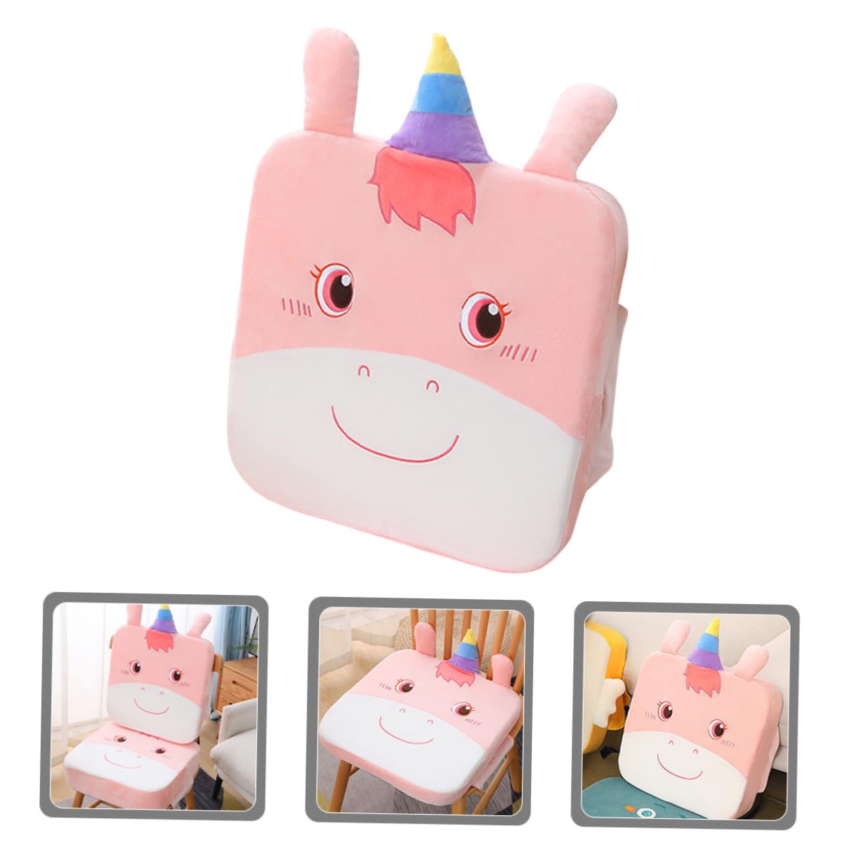Veemoon Seggiolino Rialzato per Sedia da Pranzo 5 CM Spessore Cuscino Antiscivolo Portatile per Uso Domestico e Viaggi Cuscino Rialzato per Sedia Comodo Traspirante Adatto a Scuole e