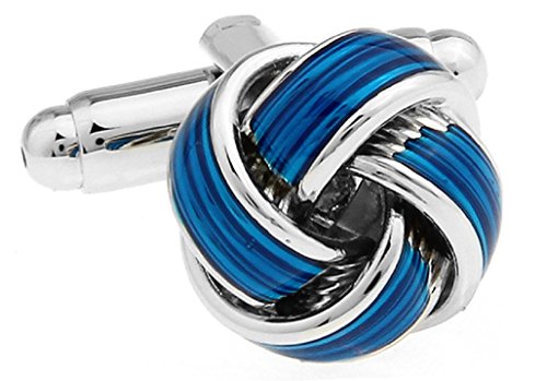 Juego de Mancuernillas Blue Knot para Hombre MRCUFF miniatura 1