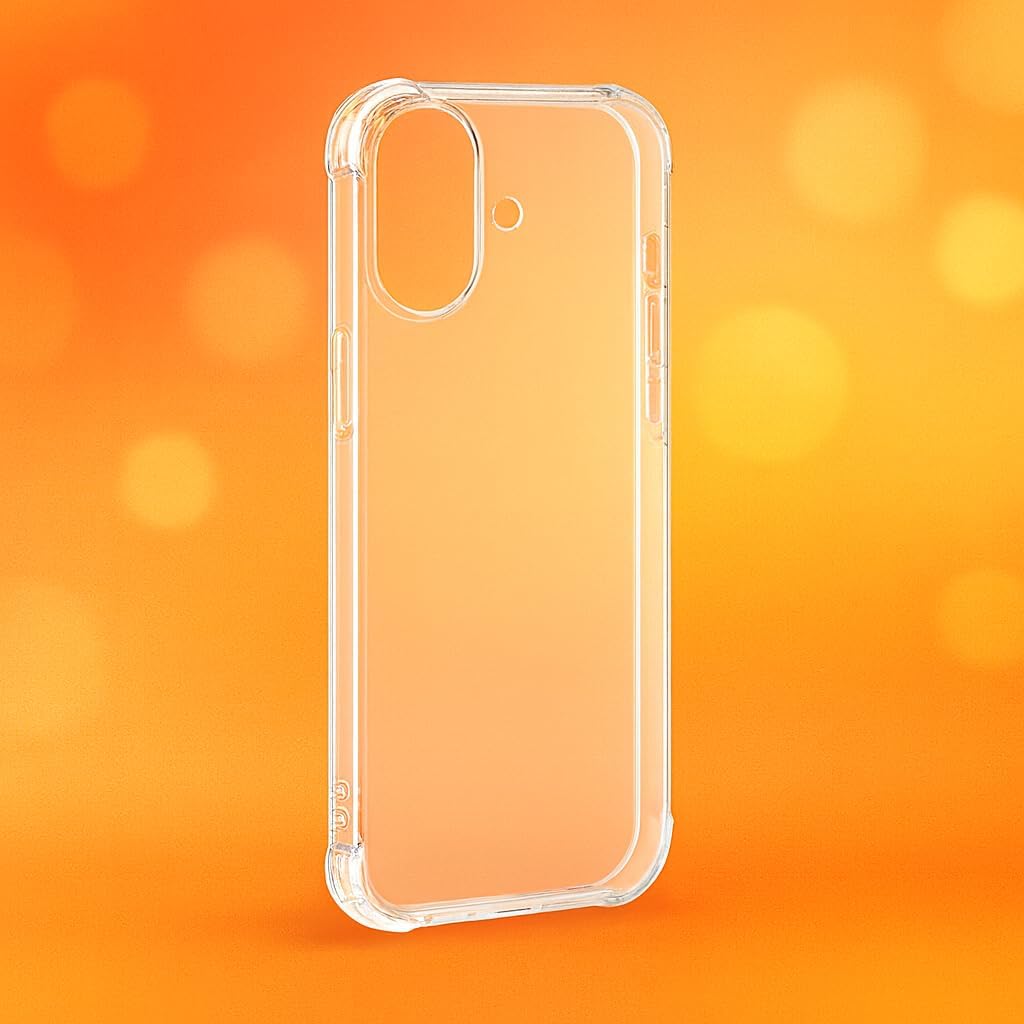 Capa Transparente iPhone 17– Silicone TPU Anti-Impacto, Ultra Fina e Resistente a Quedas