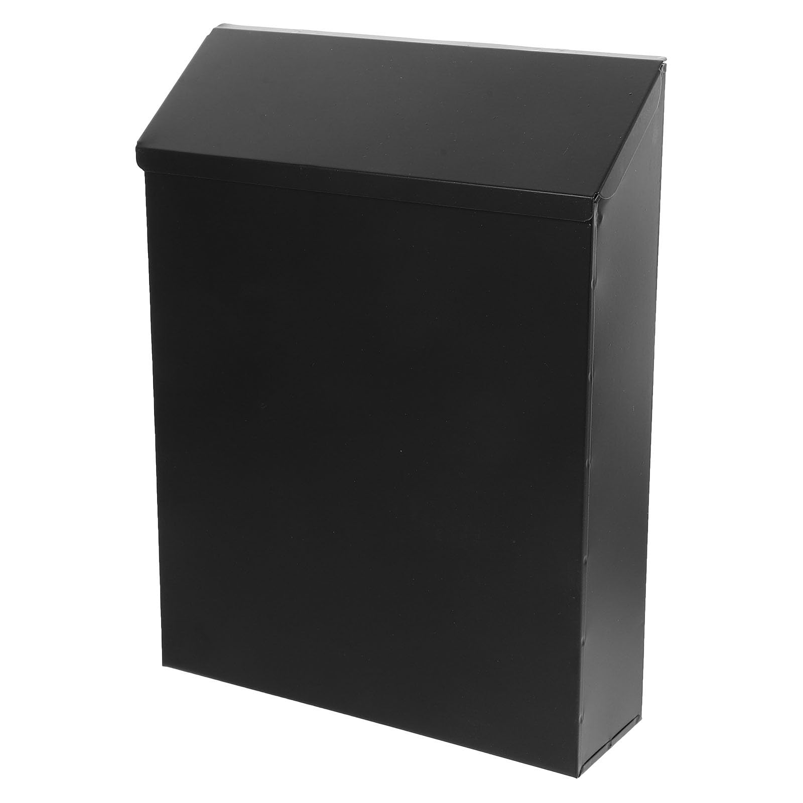 Boîte aux lettres murale noire avec serrure sécurisée Beavorty pour extérieur de maison