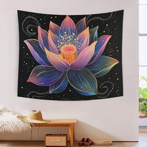 Tapisserie murale Lotus grand format pour habiller un mur blanc vide