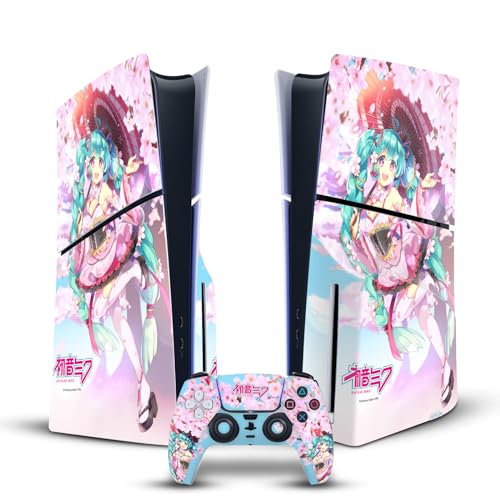 Hatsune Miku Sakura skin PS5 Slim pour personnaliser votre espace de jeu salon