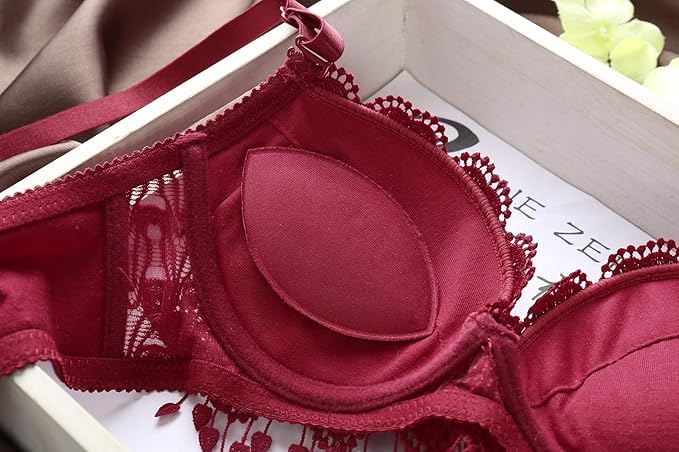 Image of SGC SWEDEN Women Net lace Lingerie Set||Lightly Padded Wired Bra & Panty Set||Bridel Set for Women & Girls